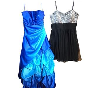 Juniors Medium 9 10 Formal Dresses Cocktail Party Prom Wholesale lot of 2 9/10